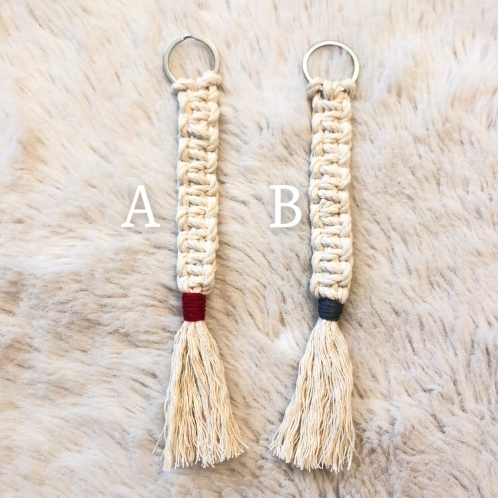 Handmade Boho Macrame Tassel Keychains! - Picture 2 of 8